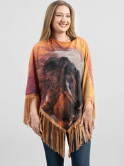 PCH-1728 Montana West Horse Collection Poncho