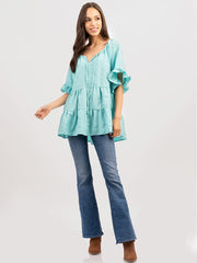 American Bling Women Crepe Fabric Blouse AB-T1032