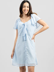 American Bling Women Dobby Dress With Knot AB-D1016（Prepack 6 Pcs）