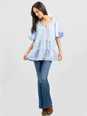 American Bling Women Crepe Fabric Blouse AB-T1032