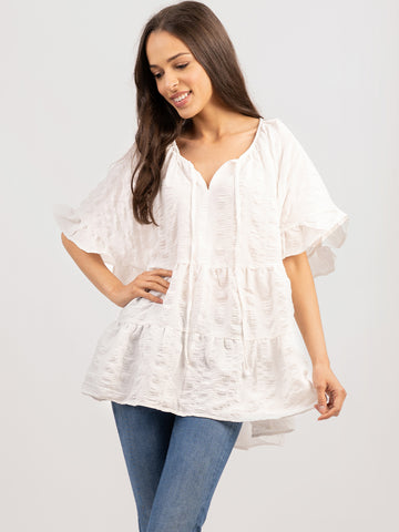 American Bling Women Crepe Fabric Blouse AB-T1032（Prepack 6 Pcs）