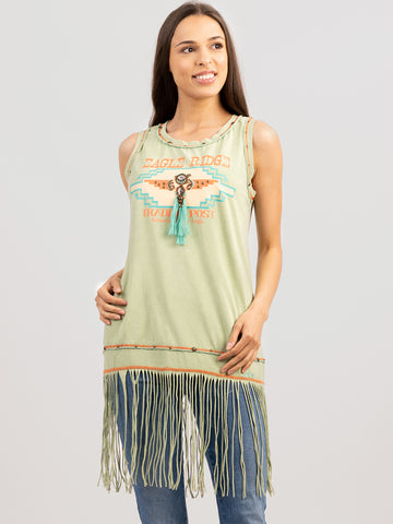 Delila Women Eagle Ridge Graphic Sleeveless Tee DL-T014