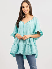 American Bling Women Crepe Fabric Blouse AB-T1032（Prepack 6 Pcs）