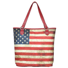MW933G-8113 Montana West American Flag Concealed Carry Tote Bag