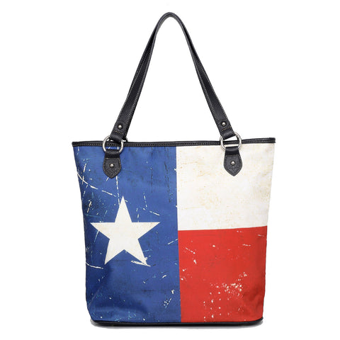 MW934G-8113 Montana West Texas Flag Tote Bag