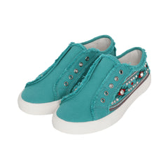 900-S023  Montana West Aztec Embroidered Canvas Shoes - By Case (12 Pairs/Case)