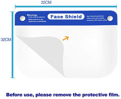 FSD-001 Safety Face Shield Full Protection Cap Wide Visor Anti-Fog Lens