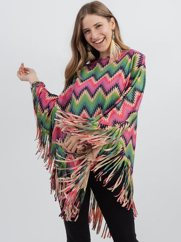 PCH-1706 Montana West Serape Collection Poncho
