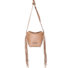 RLC-L155 Montana West Real Leather Fringe Crossbody Bag