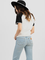 Women's Mineral Wash “Wigwam” Graphic Short Sleeve Tee DL-T007