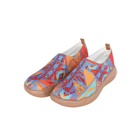 600-S005 Montana West Rhinestone Aztec Slip On Sneaker  -  By Pair