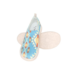 600-S007 Montana West Rhinestone Aztec Slip On Sneaker  -  By Pair
