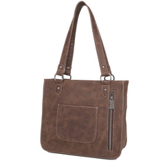 TR137G-8260 Trinity Ranch Hair On Cowhide Collection Concealed Carry Tote