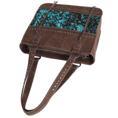 TR137G-8260 Trinity Ranch Hair On Cowhide Collection Concealed Carry Tote