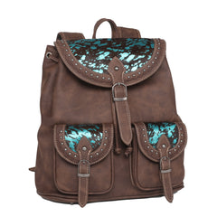 TR137-9110 Trinity Ranch Hair On Cowhide Collection Backpack