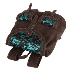 TR137-9110 Trinity Ranch Hair On Cowhide Collection Backpack