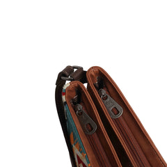 MW1097G-9360 Montana West Aztec Tapestry Concealed Carry Crossbody Bag