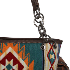 MW1097G-8085 Montana West Aztec Tapestry Concealed Carry Satchel