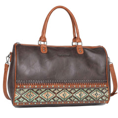 MW1066-5110 Montana West Aztec Tooled Collection Weekender Bag