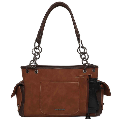 MW1097G-8085 Montana West Aztec Tapestry Concealed Carry Satchel