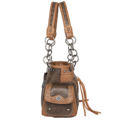 MW1100G-8085 Montana West Boot Scroll Collection Concealed Carry Satchel