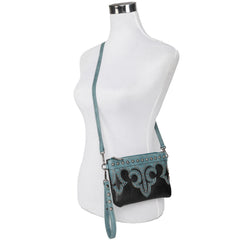 MW1100-181 Montana West Boot Scroll Collection Clutch/Crossbody