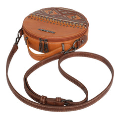 MW1066-118 Montana West Aztec Tooled Collection Crossbody Circle Bag