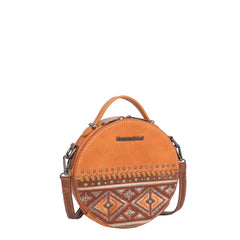 MW1066-118 Montana West Aztec Tooled Collection Crossbody Circle Bag