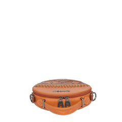 MW1066-118 Montana West Aztec Tooled Collection Crossbody Circle Bag