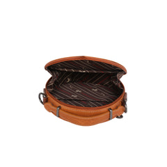 MW1066-118 Montana West Aztec Tooled Collection Crossbody Circle Bag