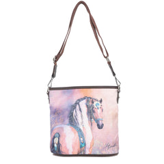 MW1022-8360 Montana West Horse Canvas Collection Crossbody