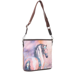 MW1022-8360 Montana West Horse Canvas Collection Crossbody