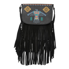WG36-8360 Wrangler Embroidered Fringe Collection Crossbody