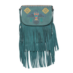 WG36-8360 Wrangler Embroidered Fringe Collection Crossbody