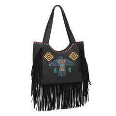 WG36-G8005 Wrangler Embroidered Fringe Collection Concealed Carry Tote