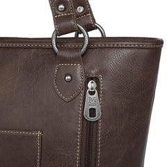 MW1091G-8317 Montana West Whipstitch Collection Concealed Carry Tote