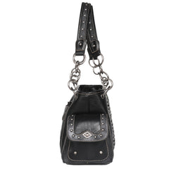 MW1091G-8085 Montana West Whipstitch Collection Concealed Carry Satchel