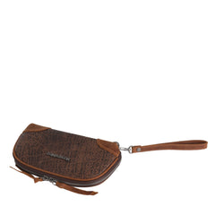 MWR-048 Montana West Genuine Leather Collection Demi Lune Wallet/Wristlet