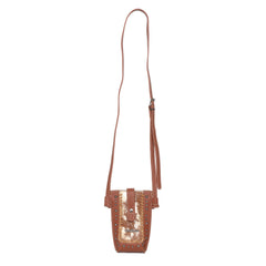 TR135-195 Trinity Ranch Hair-On Cowhide Collection Phone Crossbody Case