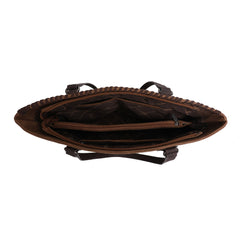WG28-G8317 Wrangler Fringe and Studs Concealed Carry Western Tote（Wrangler by Montana West）