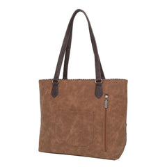 WG28-G8317 Wrangler Fringe and Studs Concealed Carry Western Tote（Wrangler by Montana West）