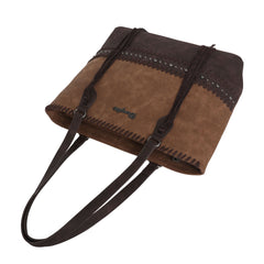 WG28-G8317 Wrangler Fringe and Studs Concealed Carry Western Tote（Wrangler by Montana West）