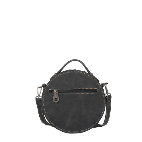 MW1074-118 Montana West Embroidered Aztec Collection Crossbody Circle Bag