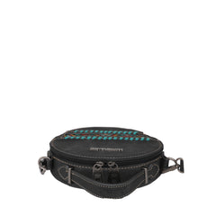MW1074-118 Montana West Embroidered Aztec Collection Crossbody Circle Bag