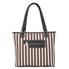 MWS1024-8112 Montana West Horse Canvas Tote Bag with Wristlet