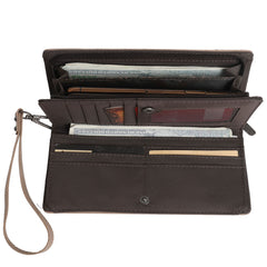 WG28-W039 Wrangler Whipstitch and Studs Western Wallet（Wrangler by Montana West）