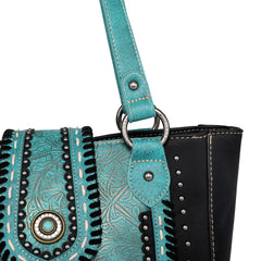MW1065G-8317 Montana West Embossed Collection Concealed Carry Tote