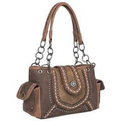 MW1065G-8085 Montana West Embossed Collection Concealed Carry Satchel