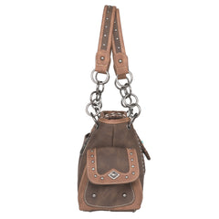 MW1065G-8085 Montana West Embossed Collection Concealed Carry Satchel