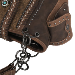 MW1065G-8085 Montana West Embossed Collection Concealed Carry Satchel